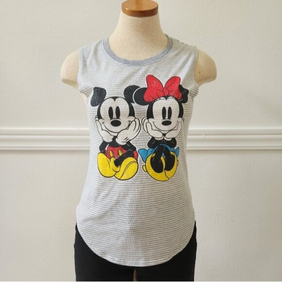 Disney Gray and Red Tank Tops with Mickey Mouse Designs - Picture 1 of 8